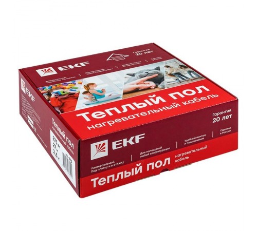 Теплый пол (нагревательный кабель) 2250Вт 152 м 15 м2 Proxima nk-2250  EKF