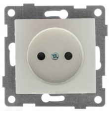 Bravo Розетка 1-ой б/з с з/ш, СУ, 16А, 250В, жемчуг  С10Р2-028  GUSI Electric