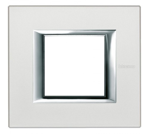 Axolute Рамка прямоугольная 2м, цвет серебро  HA4802SAN  Legrand