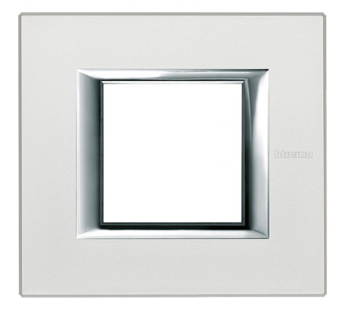 Axolute Рамка прямоугольная 2м, цвет серебро  HA4802SAN  Legrand