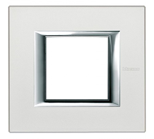 Axolute Рамка прямоугольная 2м, цвет серебро  HA4802SAN  Legrand