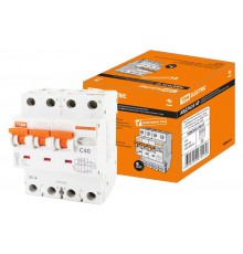 Выключатель автоматический дифференциального тока АВДТ 63S 4P C40 300мА  SQ0202-0047  TDM