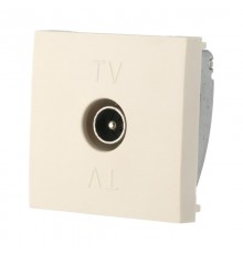 Розетка TV оконечная (бежевый) LK45  852101-1  Ecoplast