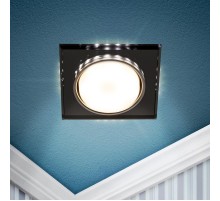 Cветильник встраиваемый со светодиодной подсветкой DK LD50 BK GX53 черный  Б0057473  ЭРА