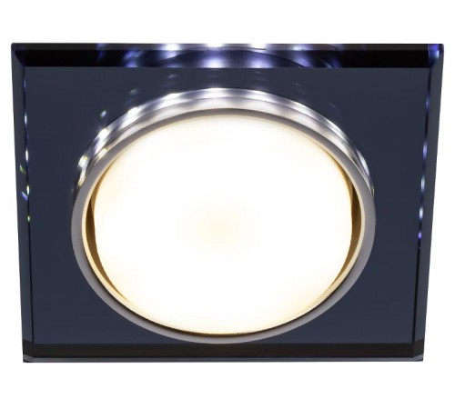 Cветильник встраиваемый со светодиодной подсветкой DK LD50 BK GX53 черный  Б0057473  ЭРА