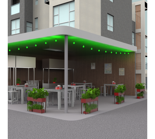 Гирлянда светодиодная "Белт Лайт" серия Holiday, 10 ламп, 7,7 м, IP44, зеленый, 1/6  HL061  Gauss