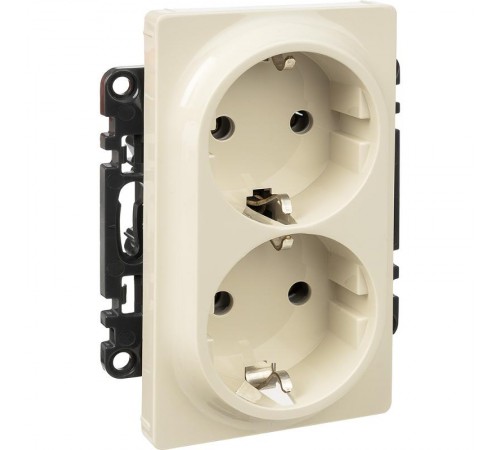 Valena LIFE DIY Сл.кость Розетка 2-ая с/з, безвинт.зажим  753227  Legrand