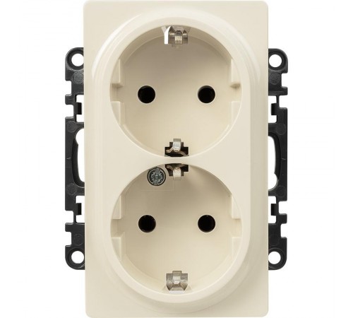 Valena LIFE DIY Сл.кость Розетка 2-ая с/з, безвинт.зажим  753227  Legrand