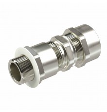 Взрывозащищенный кабельный ввод серии КА для бронированного кабеляМ20х1,5 d:5,8-12мм D:9-17мм. Никелированная латунь IP66/IP68  KA2MHK  DKC