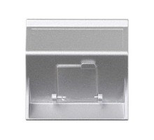 Simon CIMA 500 Адаптер для 1 шт RJ-45 CJ545.., CJ645.., CJ6A45F + MD67, наклон, крышка, 50х50мм, 500CIMA, алюминий  50000081-033  Simon