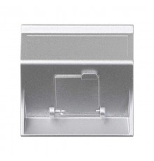 Simon CIMA 500 Адаптер для 1 шт RJ-45 CJ545.., CJ645.., CJ6A45F + MD67, наклон, крышка, 50х50мм, 500CIMA, алюминий  50000081-033  Simon