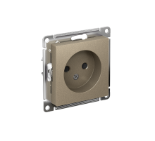 AtlasDesign Шампань Розетка без заземления со шторками, 16А, механизм  ATN000549  SE