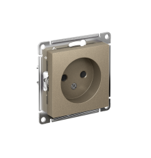 AtlasDesign Шампань Розетка без заземления со шторками, 16А, механизм  ATN000549  SE