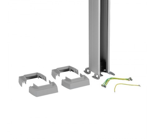 Snap-On колонна алюминиевая с крышкой из алюминия 1 секция 2,77 метра, с возможностью увеличения высоты колонны до 4,05 метра, цвет алюминий  653011 