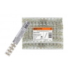 Зажим винтовой ЗВИ-5 полипропилен 0,75-4мм2 12пар 100°С белый (индивидуальная упаковка)  SQ0510-0041  TDM