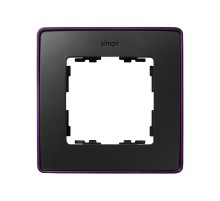 Simon 82 Рамка декоративная, 1 пост, Select, S82 Detail, графит-фиолетовый металлик  8201610-251  Simon