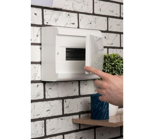 Щит распределительный навесной ЩРН-П-12 "SlimBox" белая дверца IP41 PROxima  sb-n-12w  EKF