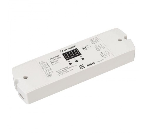Конвертер SMART-K25-DMX512 (230V, 2x1A, TRIAC) (Arlight, Пластик)  027129  Arlight