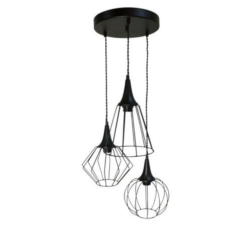 Светильник "Форма" 231 черн.муар (Плафон Микс) НСБ 01-3х60-141 Е27  1005404242  Элетех