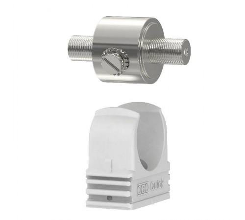 Устройства защиты от импульсных перенапряжений УЗИП для коаксиального кабеля (тип разъема F), 130 В (DS-F W/W)  5093272  OBO Bettermann