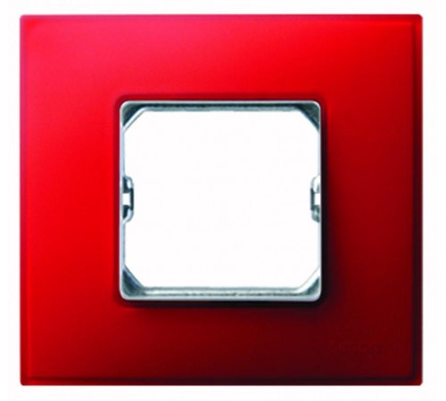 Simon 27 Рамка декоративная, 2 поста, (+суппорт), S27 Neos, Матовый, рубиновый  27772-66  Simon