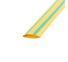 Термоусадочная трубка 35,0/17,5 мм, желто-зеленая, упаковка 10 шт. по 1 м  23-5008  REXANT