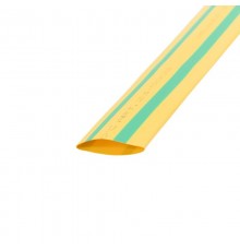 Термоусадочная трубка 35,0/17,5 мм, желто-зеленая, упаковка 10 шт. по 1 м  23-5008  REXANT