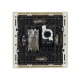 FORTE&PIANO Розетка двойная TV+RJ45 кат.6 FP437 ваниль  FP-AK20-2-K10  IEK