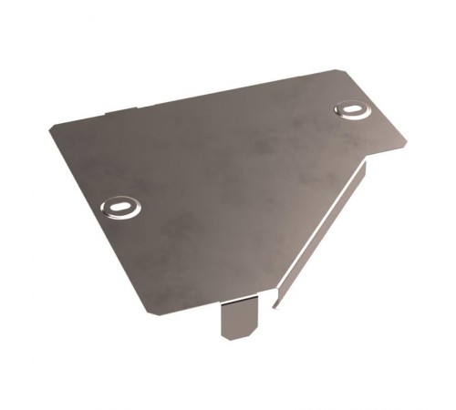 Крышка переходника левого Стандарт INOX (AISI 409) 200х100  PR16.5643  Промрукав