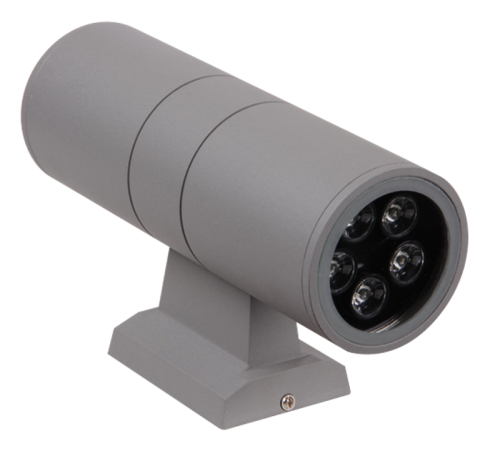 Светильник светодиодный архитектурный ДБУ PWL-26090/24D 2x5Вт 6500К IP65 фасадный серый  1018601A  Jazzway