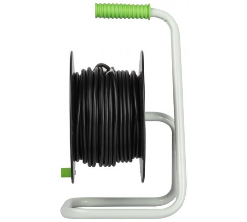 Удлинитель силовой ЭРА GREEN LINE KAT-3x1-30m Greenline на катушке пластик 4 розетки с заземлением 30м ПВС 3x1мм2   Б0065086  ЭРА