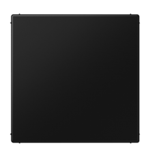 Крышка без отверстий (фиксация защёлкиванием), с суппортом; термопласт; черный матовый  LS994BSWM  Jung