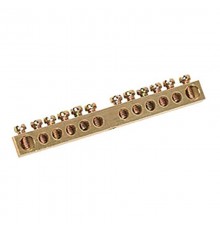 Шина PEN "земля-ноль" 6х9 мм 12/1 (12 групп/крепеж по центру)  11-2360  REXANT