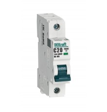 Выключатель автоматический  однополюсный ВА-105 20А C 10кА  13154DEK  DEKraft