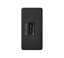 Зарядное устройство USB узкое 2.1А 230В цвета графит S27  2701097-038  Simon