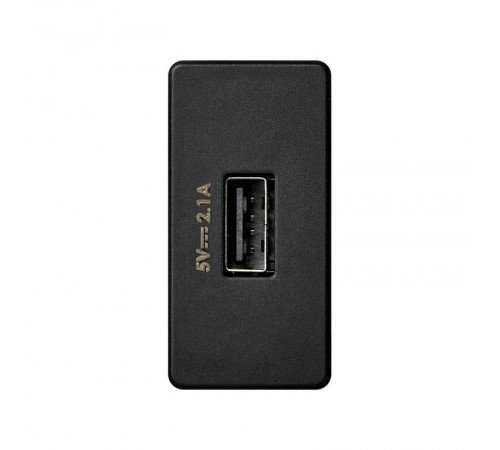 Зарядное устройство USB узкое 2.1А 230В цвета графит S27  2701097-038  Simon