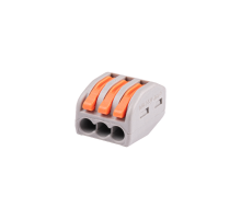 Клемма монтажная  рычажного соединения PTC-3P 222-413 450V 32A 0,08-2,5(4.0)mm2 /50шт./ 5050822 Jazzway