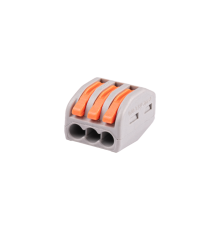 Клемма монтажная  рычажного соединения PTC-3P 222-413 450V 32A 0,08-2,5(4.0)mm2 /50шт./ 5050822 Jazzway