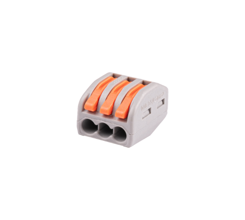 Клемма монтажная  рычажного соединения PTC-3P 222-413 450V 32A 0,08-2,5(4.0)mm2 /50шт./ 5050822 Jazzway