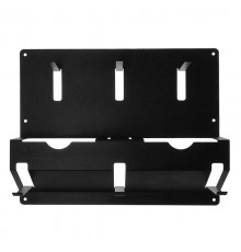 Держатель для угловых шлифмашинок и отрезных дисков, настенный, с крючками, черный  38-0665  REXANT