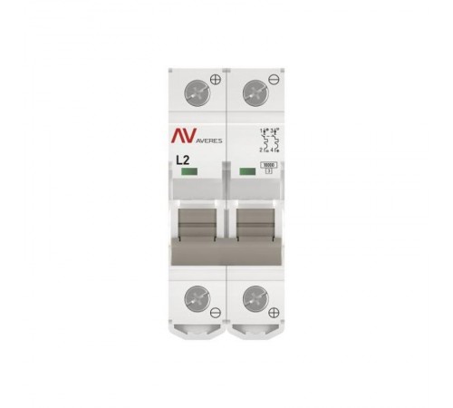 Выключатель автоматический AV-10 DC 2P 2A (L) 10kA AVERES  mcb10-DC-2-02L-av  EKF
