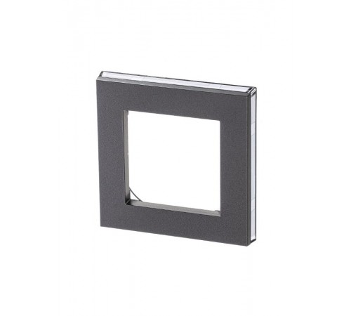 ABB Levit Сталь / дымчатый чёрный Рамка 1-ая  3901H-A05010 69W  2CHH015010A6069  ABB