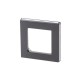 ABB Levit Сталь / дымчатый чёрный Рамка 1-ая  3901H-A05010 69W  2CHH015010A6069  ABB