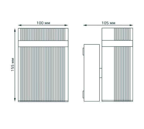 Светильник садово-парковый Enigma настенный архитектурный, GU10, 100*105*155mm, 170-240V / 50Hz, 1xMax.50W, IP54  GD160  Gauss