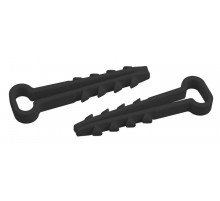 Дюбель хомут DXP-5-8-b-10 для плоского кабеля 5-8 мм черный 10шт  Б0059310  ЭРА