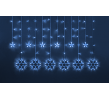 Гирлянда  95 122 NGF-D032-03 (бахрома звезды и снежинки Blue 2.5*1м IP2  95122  Navigator