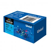 Гирлянда светодиодная   ULD-S0250-020/STA MULTI IP20  2,5м. 20 светодиодов. Разноцветный свет. шнур прозрачный.  UL-00005481  Uniel