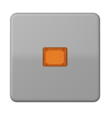 Клавиша с оранжевым окошком для выключателя с подсветкой; серая CD590KOGR Jung