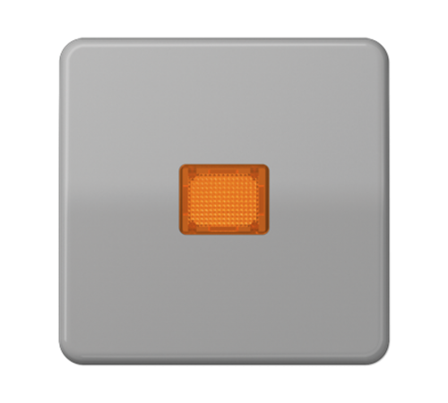 Клавиша с оранжевым окошком для выключателя с подсветкой; серая CD590KOGR Jung