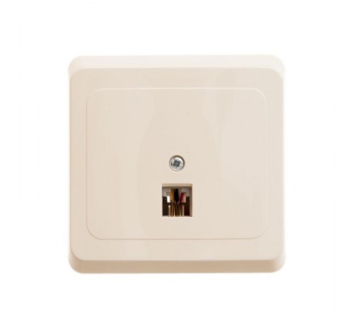 Этюд Кремовый С/У Розетка телефонная 1-ая  TELC-001K  SE